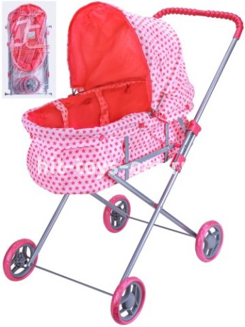 Коляска для кукол (37,5х37,5х70см) со складной люлькой