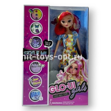 Кукла модница Glo в платье