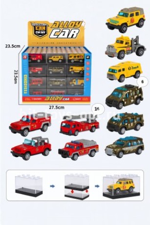 Металлически машинки 60 в уп 7 см ассорти СпецСлужбы