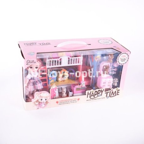 Кукла Happy + собачки