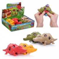 Антистресс Давилка - Крокодил, в уп 12шт, цена за шт.