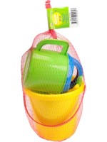 Набор для Песка (ведро 0,85, лейка+лопатка 13см, грабля 13см)