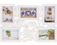 Фоторамка-коллаж (5 фото) &quot;Вместе&quot;, белая, р-р фото: 10*15см