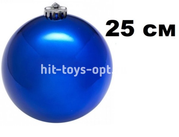 Шар 25см 1шар СИНИЙ однотонный ГЛЯНЕЦ в тубусе 00086 №4