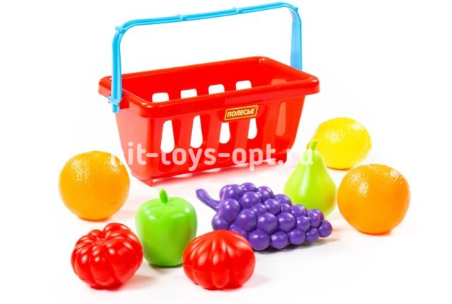 Набор продуктов с корзинкой (9 элементов) (в сеточке)