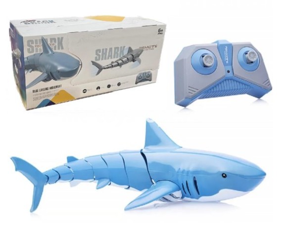 Акула на Р/У,плавает в воде, размер 37см*17см*15см