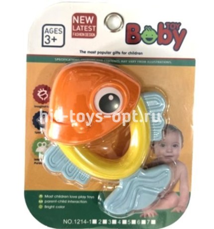 Погремушка рыбка на блистере, размер 13*15см