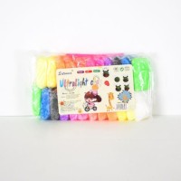 Супер Легкий Пластилин с шариками, 24 в уп. цена за уп.