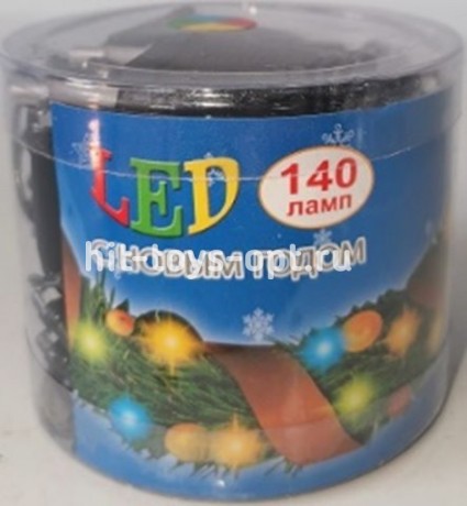 гирлянда нить диод 140л (70л) в тубе зел провод 6м СИНИЙ