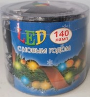 гирлянда нить диод 140л (70л) в тубе зел провод 6м СИНИЙ
