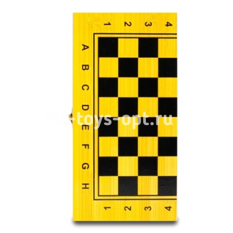 Шахматы дерево коричневая оконтовка ср