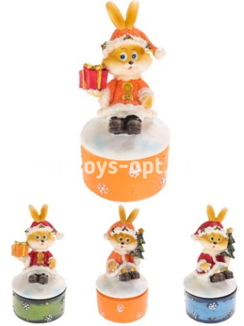 Шкатулка Зайка с подарками, в ассортименте