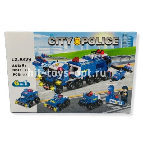 Конструктор ситис 6 в 1 147 дет.