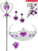 Игровой набор"Маленькая королева"(корона,клипсы,кольцо,палоч. 30см,в пак.)