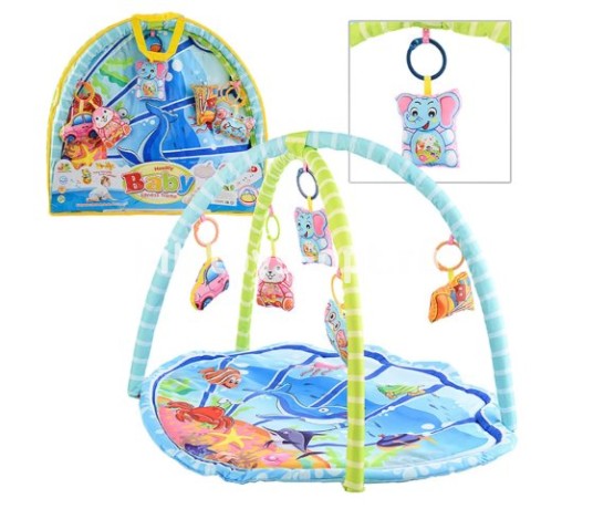 Развивающий Коврик с Дугами "Ракушка" + Мягкие подвески, размер 82*62 см
