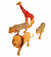 Животные африка 4 фигурки в пак.