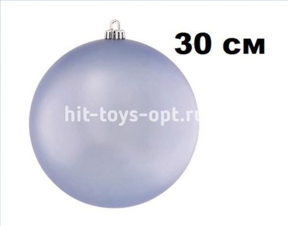 Шар 30см 1шт СЕРЕБРО однотонный ГЛЯНЕЦ в тубусе 00088 №3