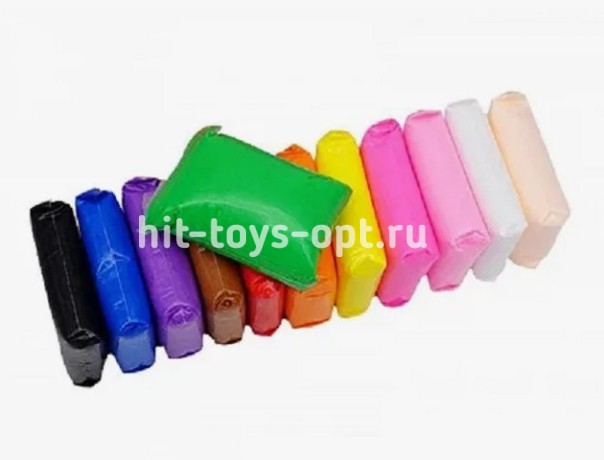 Масса для лепки. Лёгкий пластилин, 12 цв