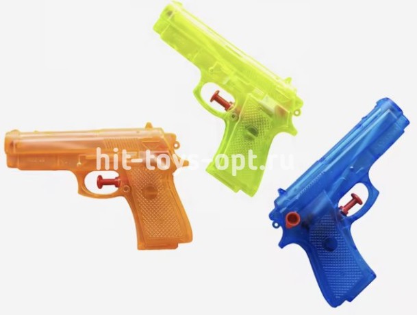 Водный пистолет 12 см, цвет ассорти