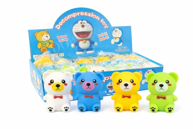 Антистресс Мишка с Гелем 4 вида, в уп 24шт. цена за шт.