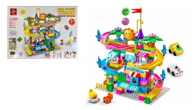 Конструктор Горка 188 дет Большие элементы