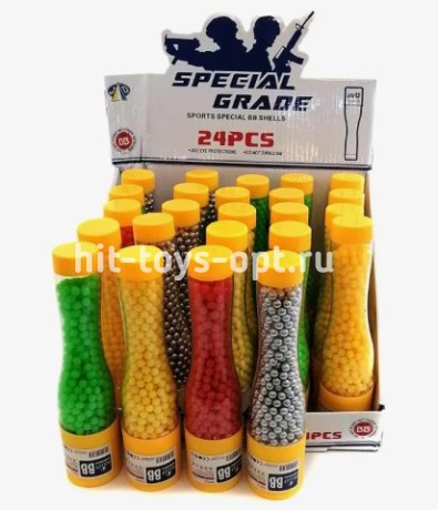 Пульки в Бутылочке (500в1), в уп 24шт. цена за шт.