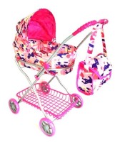 Коляска складная с люлькой и сумкой (63х35х71 см ) в пакете