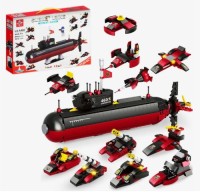 Конструктор Сити Подводная лодка 12 в 1 566 дет