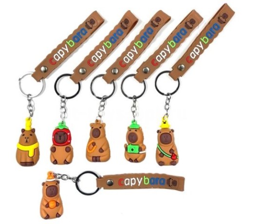 Брелок Капибара 20см, цвет микс, в уп 12шт. цена за шт.