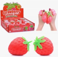 Антистресс Клубника с Гелем, в уп 24шт. цена за шт.