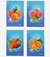 Блокнот А7 , "Ягоды и фрукты", 32 листа , дизайн ассорти