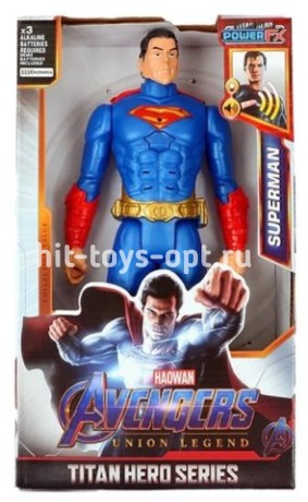 Супер Герой - Супер Мен - в ассортименте - Свет/Звук - размер 30см*19см*6см