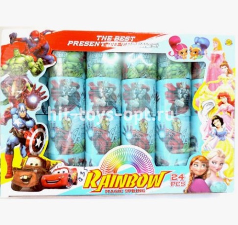 Пружина радуга Мстители в уп 24шт. Цена за шт.