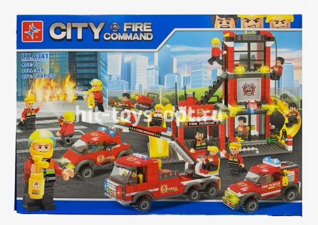 Конструктор Сити Пожарная станция 788 дет