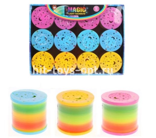 Пружина Радуга ассорти большие, в уп 12 шт. цена за шт.