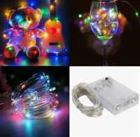 Гирлянда нить &quot;КАПЕЛЬКА РОСЫ&quot; на 3х батарейках Мульти