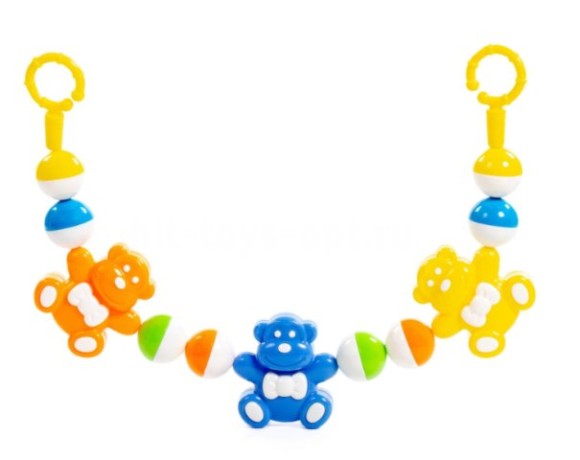 Погремушка-подвеска "Смешные обезьянки" (54 см)