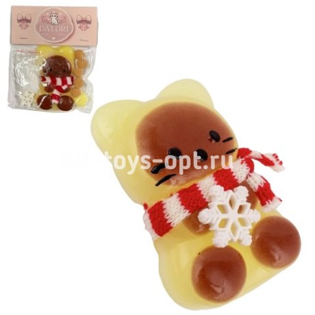 Антистресс Сквиш Котик с Шарфиком + Пампоны + Ворс (отдельно)