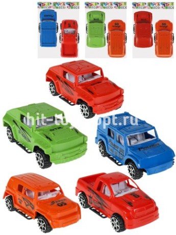 Машинка инерционная набор их 2х шт. (10,5см)"Технопарк"(цвет-микс,в пакете)