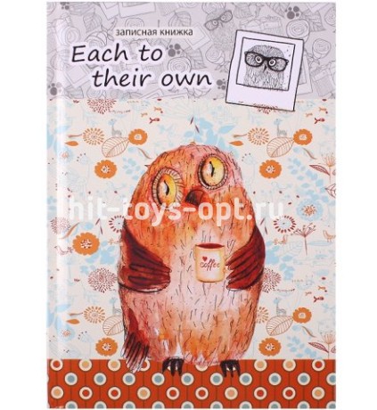 Книжка записная А5 80л Сова с большими глазами обложка ламинированная