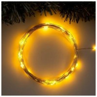 Гирлянда нить КАПЕЛЬКА РОСЫ прозрачный провод (30м/300л)с режим.,в туб МУЛЬТИ