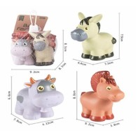 Набор резиновых животных 3-х шт домашних