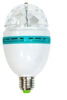 Диско-лампа вращающаяся, светодиод, с переходником цокольЕ 27