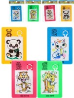 Головоломка (8,2х5,5х0,4 см). "Пятнашки" (12 элементов,4 вида микс,в пак.) (м)