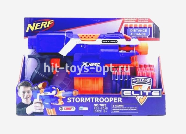 Бластер Нерф - 24 пули в комплекте