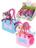 Игрушка мягкая &quot;Котёнок в переноске&quot;(12шт.в ш\б,микс)