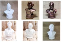 Бюст "Великий Людей" в ассорти (12 см х 10 см)