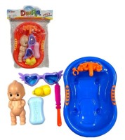 Пупсик в Ванной + Очки, уточка, аксс. размер 23см*15см*5см