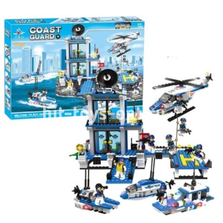 Конструктор Сити Полиция Береговая 645 дет