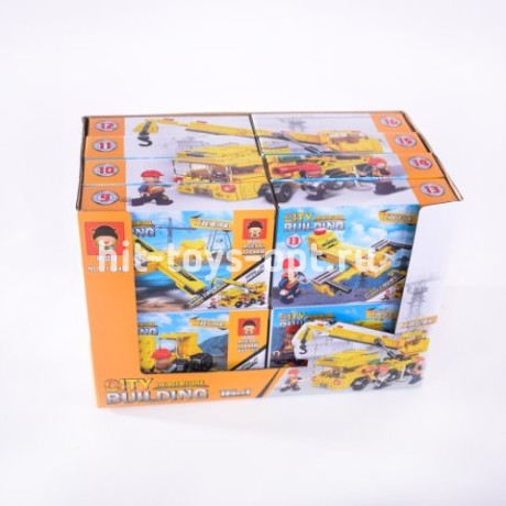 Конструктор стройка 16 шт/уп 11044